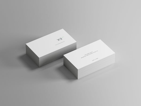 Free Isometric Business Card Mockup