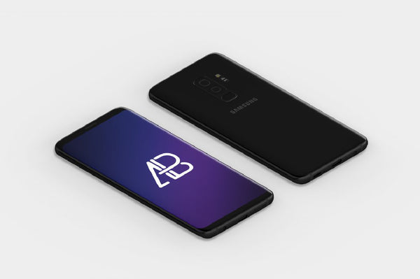 Free Isometric Samsung Galaxy S9 Plus Mockup