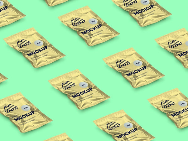 Free Isometric Zipbag Psd Mockup