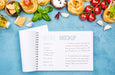 Free Italian Food Recipe Mock-Up Psd
