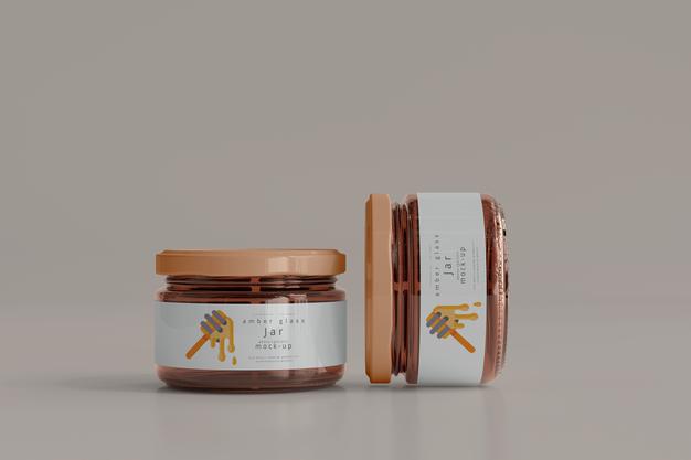 Free Jar Mockup Psd
