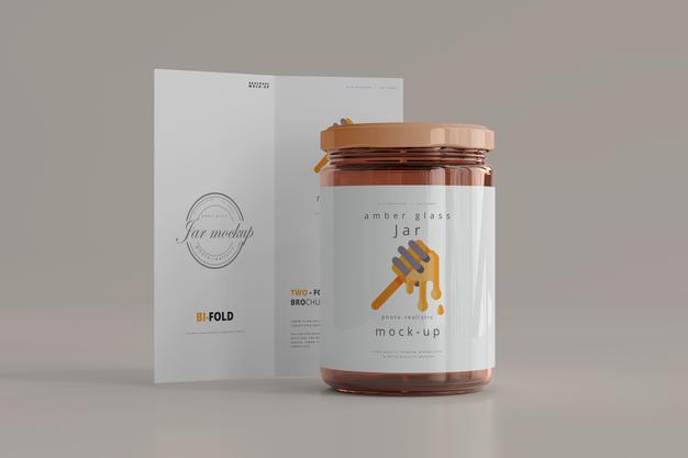 Free Jar Mockup Psd