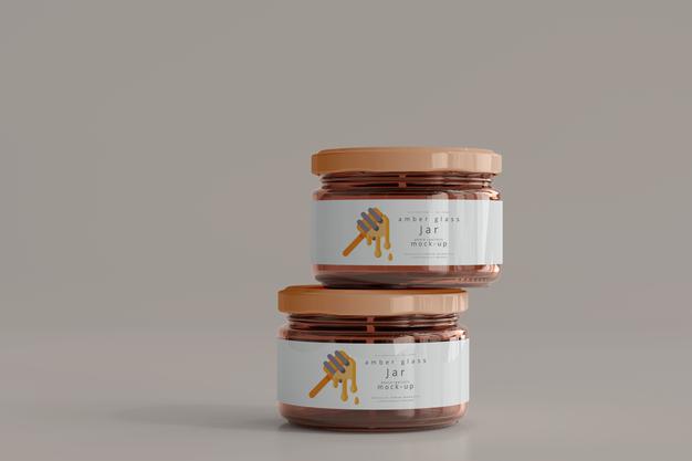 Free Jar Mockup Psd