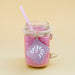Free Jar Mockup With Pink Yogurt Psd