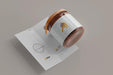Free Jar With Bi-Fold Brochure Mockup Psd