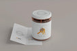 Free Jar With Bi-Fold Brochure Mockup Psd