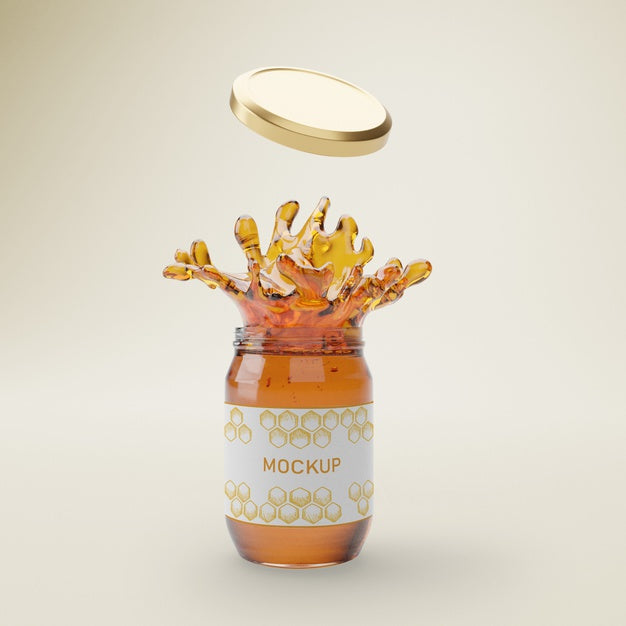 Free Jar With Organic Honey Psd
