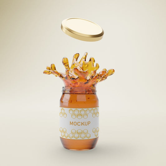 Free Jar With Organic Honey Psd
