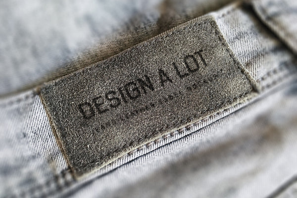 Free Jeans Label Mockup