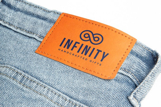Free Jeans Tag Mockup Psd