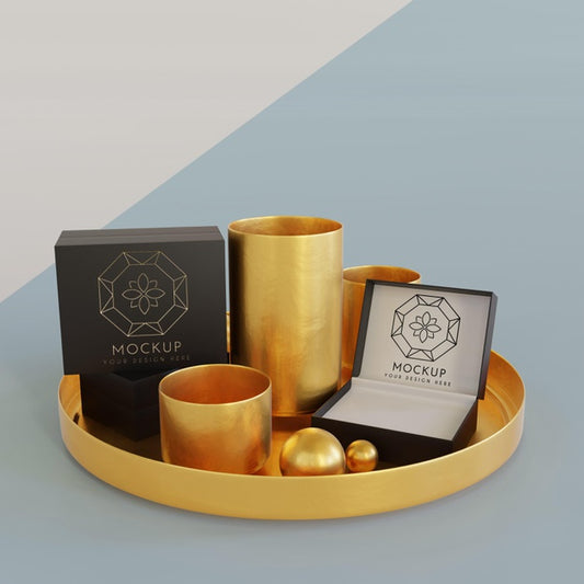 Free Jewelry Packaging Display Mock Up Psd