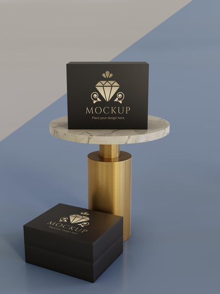 Free Jewelry Packaging Display Mock Up Psd