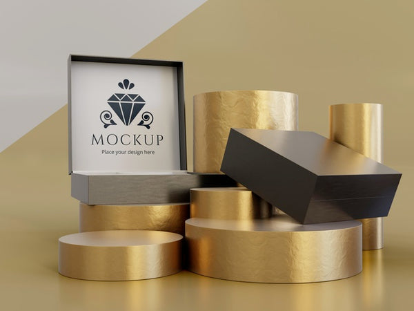 Free Jewelry Packaging Display Mock Up Psd