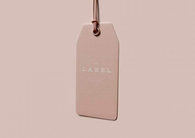 Free Label Tag Mockup Psd