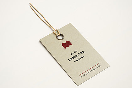 Free Label Tag Mockup