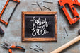 Free Labor Day Mockup With Slate And Tools Psd