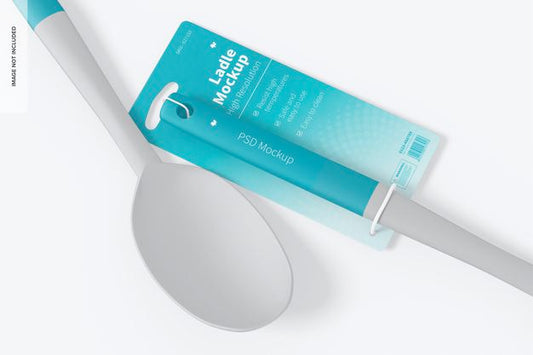 Free Ladles Mockup, Close Up Psd
