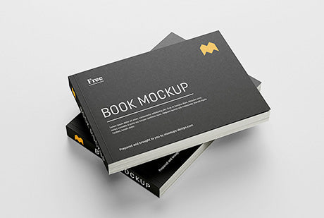 Free Landscape Book Mockup