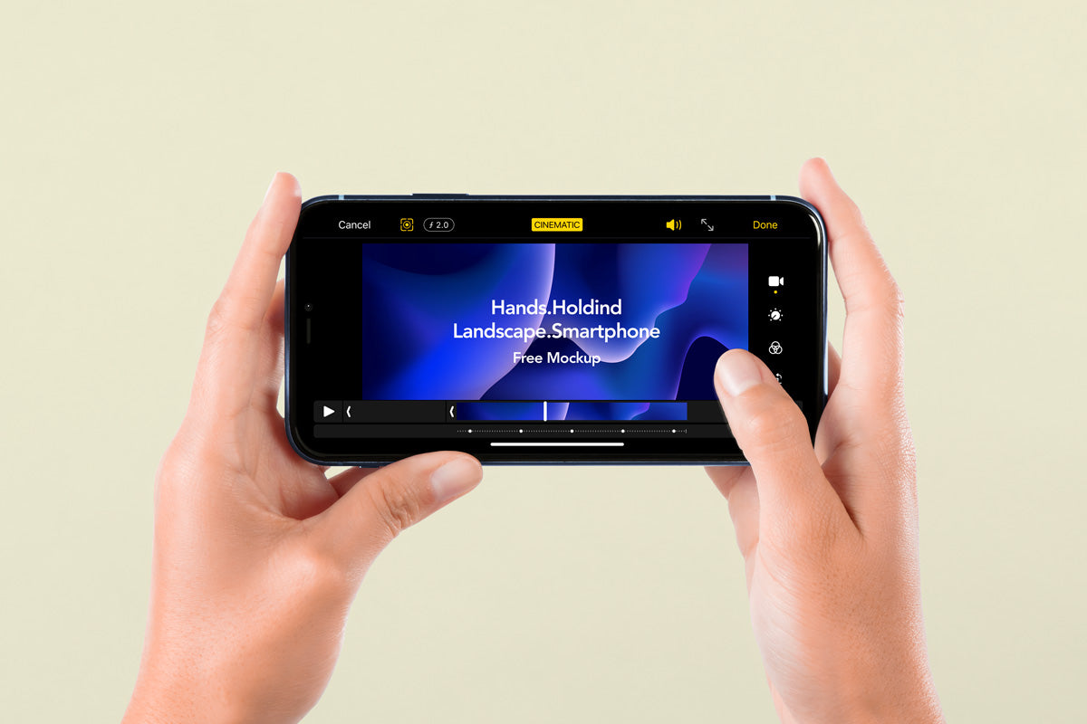 Free Landscape Psd Smartphone Mockup