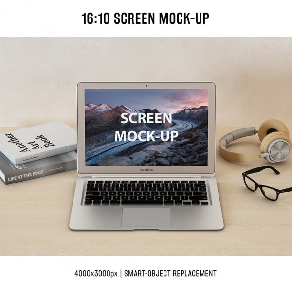 Free Laptop Mock Up Design Psd