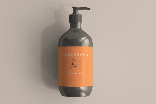 Free Large Pump Bottle Mockup Psd