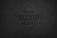 Free Leather Pressed Logo Mockup Psd