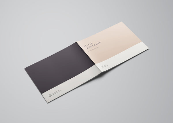 Free Letter Landscape Brochure Mockup