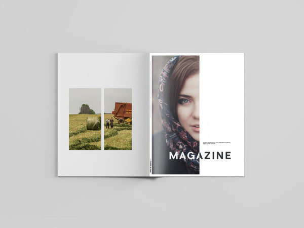 Free Letter Size Magazine Mockup