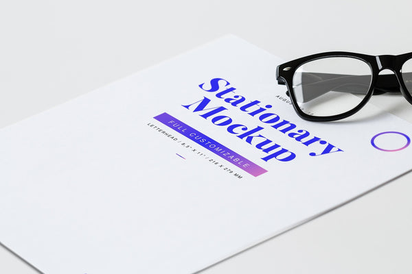 Free Letterhead Mockup 01