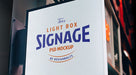Free Light Box Signage Board Mockup Psd