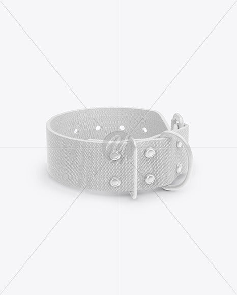 Free Linen Dog Collar Mockup