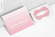 Free Lip Gel Patches Packaging Mockup, Perspective View Psd