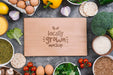 Free Locally Grown Vegan Food Mock-Up Psd