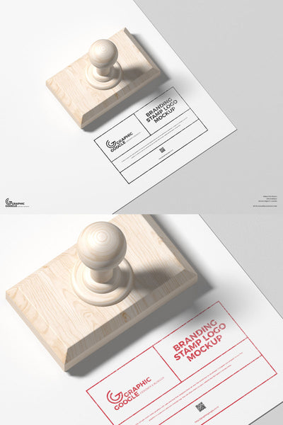 Free Logo Branding Stamp Mockup Psd