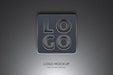 Free Logo Mockup On The Grey Wall Psd