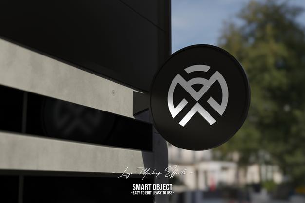 Free Logo Mockup With Signage Psd – DreamBundles