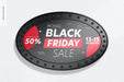 Free Luminous Oval Promotional Sign Mockup, Top View Psd
