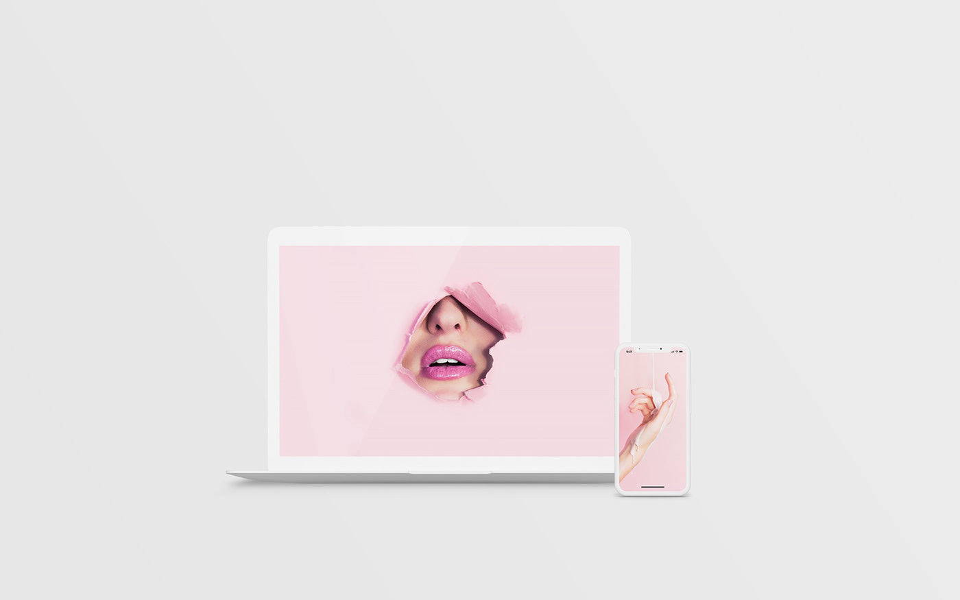 Free Macbook Iphone Psd Mockup