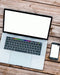 Free Macbook Pro And Iphone On A Table Mockup Template