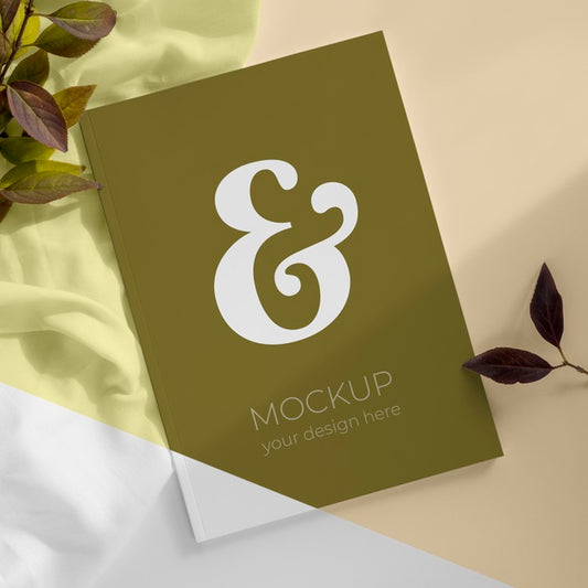 Free Magazine And Leaves Assortment Psd