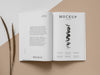 Free Magazine And Plant Mockup Psd