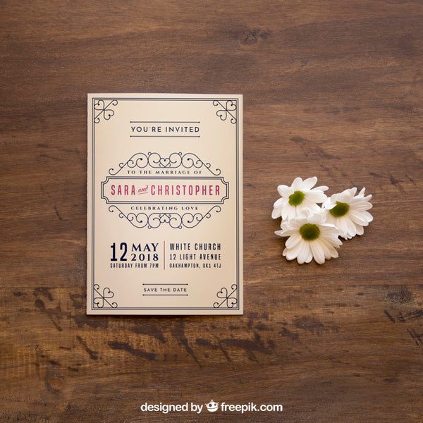 Free Magazine Mockup Next To Flowers Psd