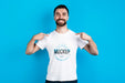 Free Man Showing Mock-Up Shirt Psd