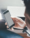 Free Man Viewing On Iphone Screen Mockup