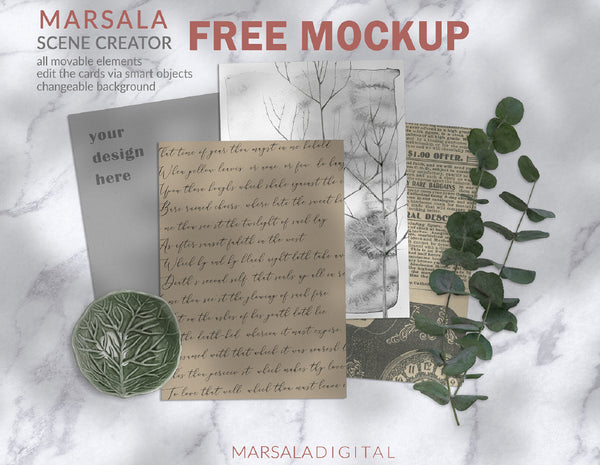 Free Marsala Scene Creator - Mockup
