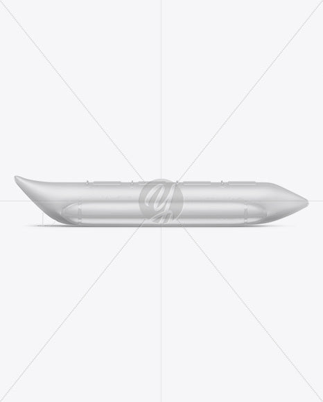 Free Matte Banana Boat Mockup - Side View