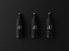 Free Matte Black Bottle Mockup