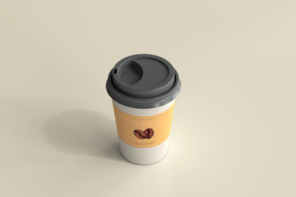 Free Medium Size Paper Coffee Cup Mockup Psd