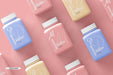 Free Medium Square Pill Supplement Bottle Mockup Psd