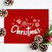 Free Merry Christmas Greeting Card Mockup Psd